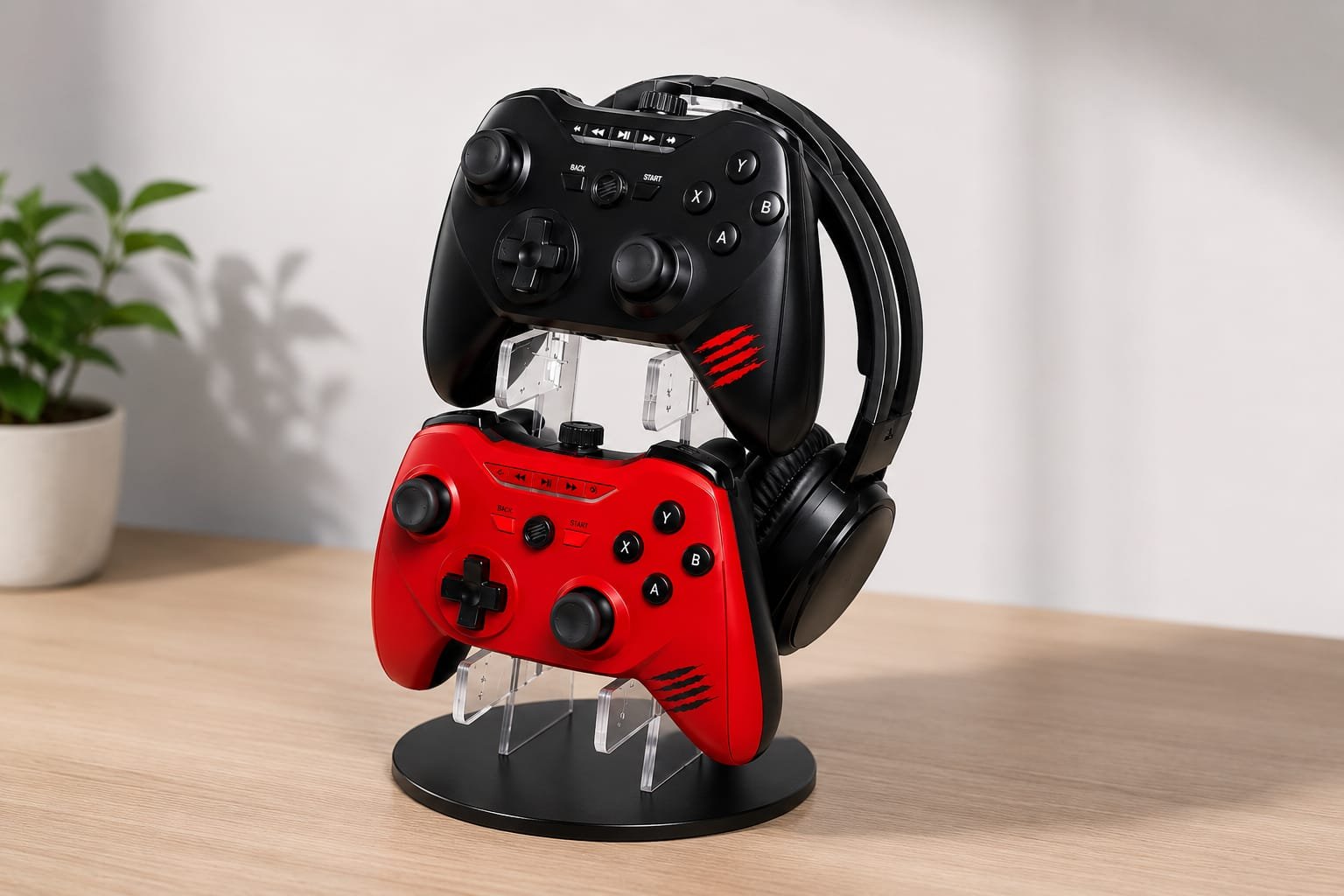 madcat gaming controller & headphone stand organizer madcat gaming controller & headphone stand organizer